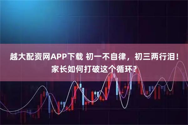 越大配资网APP下载 初一不自律，初三两行泪！家长如何打破这个循环？