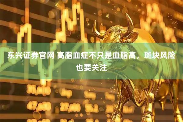 东兴证券官网 高脂血症不只是血脂高,斑块风险也要关注